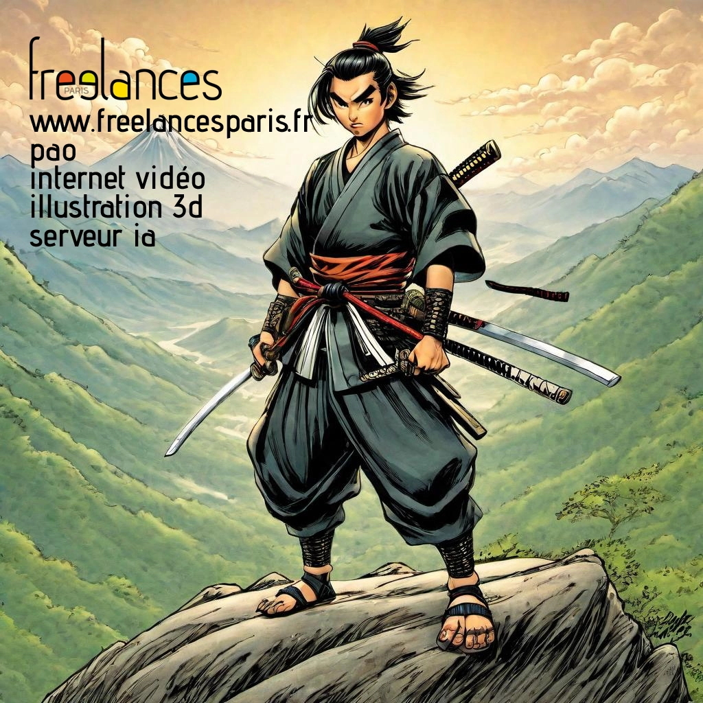 Pao mise en page internet vidéo illustration 3d serveur IA générative AI freelance paris studio de création magazines s55y5kk0